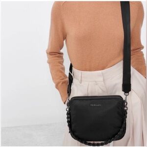 MZ Wallace Medium Bowery Black Crossbody Tote Bag